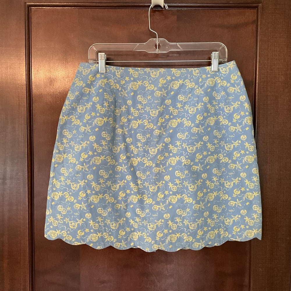 Vintage Lilly pullitzer skirt starfish sand dollar